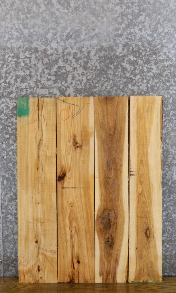 4- Salvaged Hickory Kiln Dried Lumber Boards/Craft Pack 43100-43101