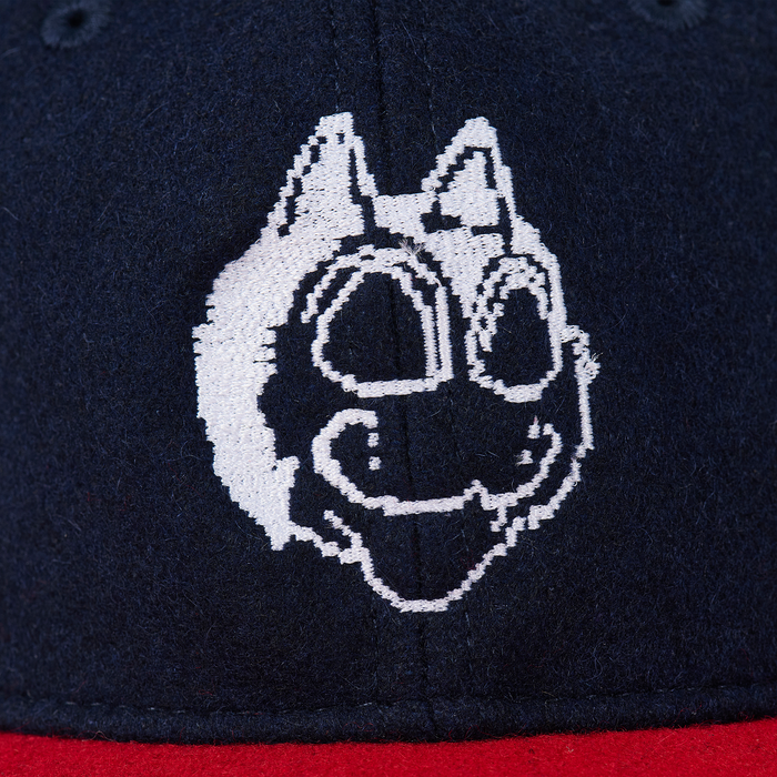 DIGICAT WOOL BALL CAP NAVY/ RED