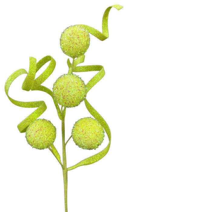 Lime Ball Curly Pick