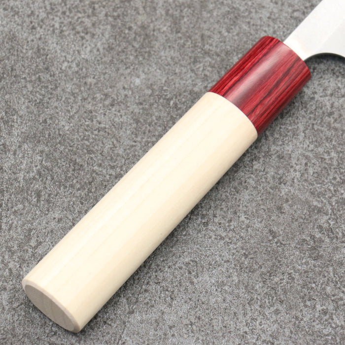 Masakage Yuki White Steel No.2 Nashiji Paring 75mm Magnolia Handle - Seisuke Knife