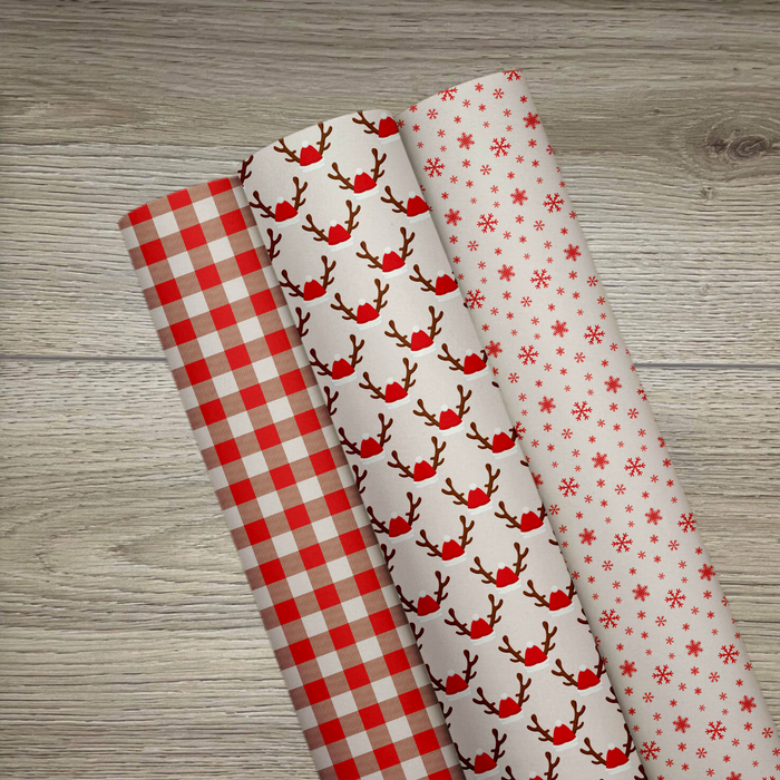 Reindeer Santa Hats Set