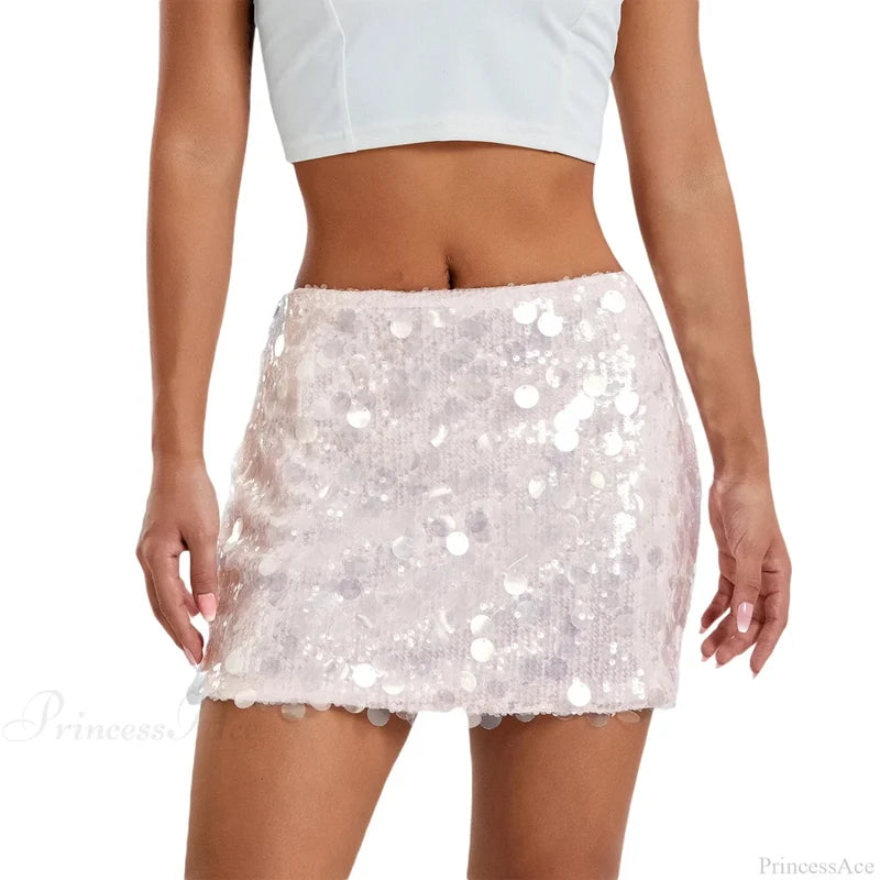 Sparkle Sequin Glitter Mini Skirt gold / S skirts-250223