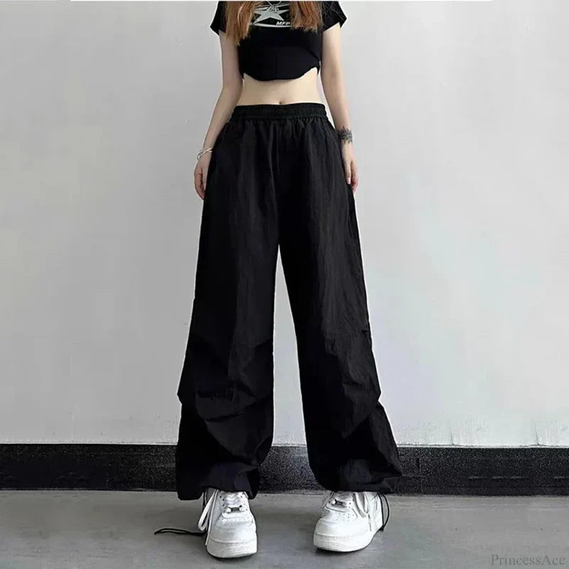 Spicy Girl Quick Drying High Waist Pants Black / S