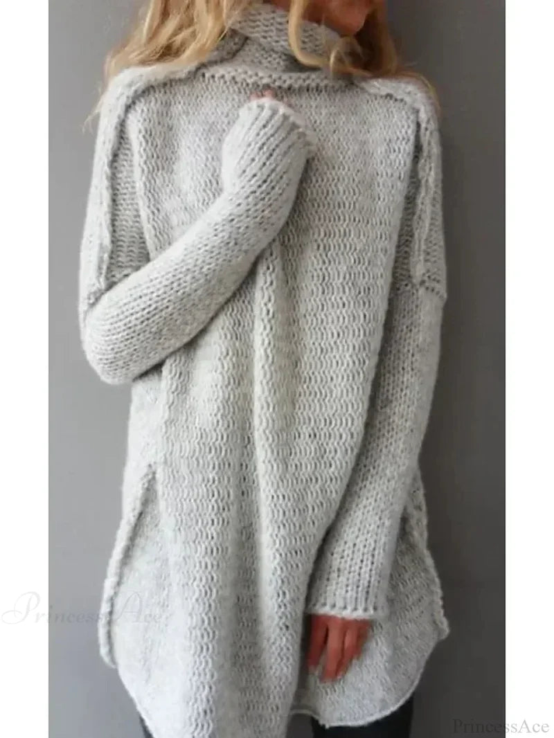 Turtleneck Loose Basic Sweater