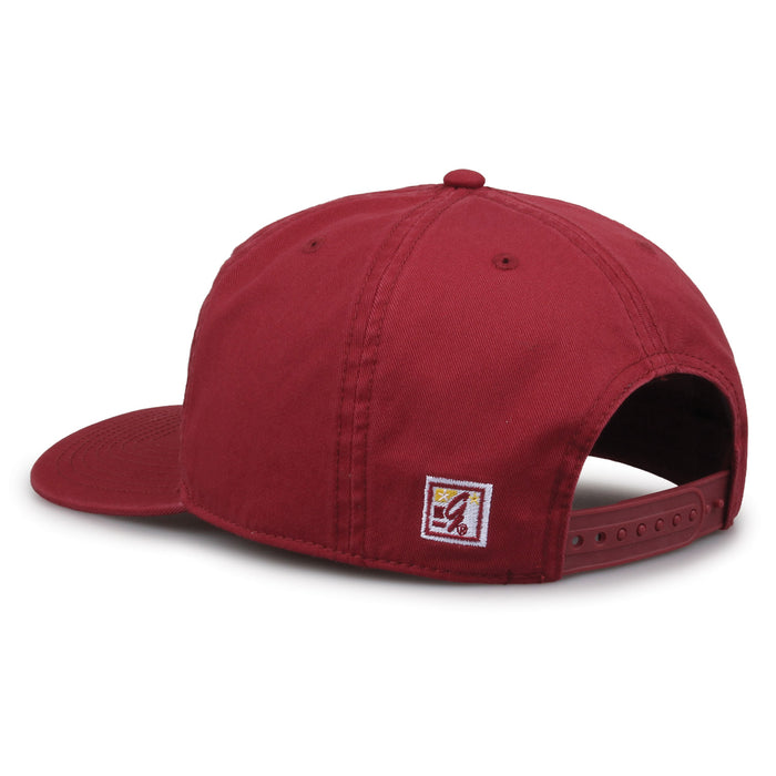 USC Trojans Original Heritage Bar Snapback in cardinal, rear view showing adjustable snapback closure