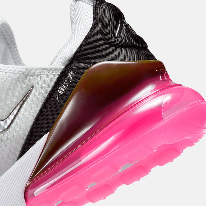 Up close, rear view of the Women's Nike Air Max 270.