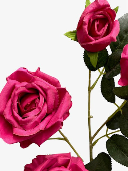33'' Single Open Rose ( INT106-#5 New Fuchsia )
