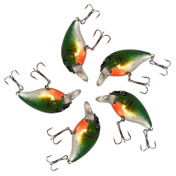 5Pics Fishing Lures Tackle VCM 3D Eyes Hook Swimbait Baits - GhillieSuitShop