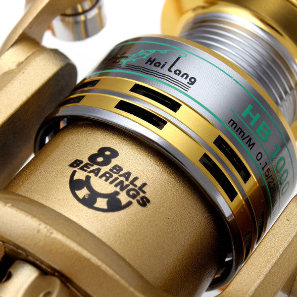 8 Ball Bearing Spinning Reels 5.1:1 HB Fishing Reels - GhillieSuitShop