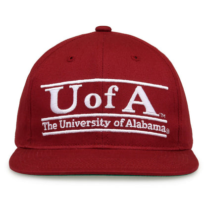 Alabama Crimson Tide Retro Bar Snapback - Cardinal, product view