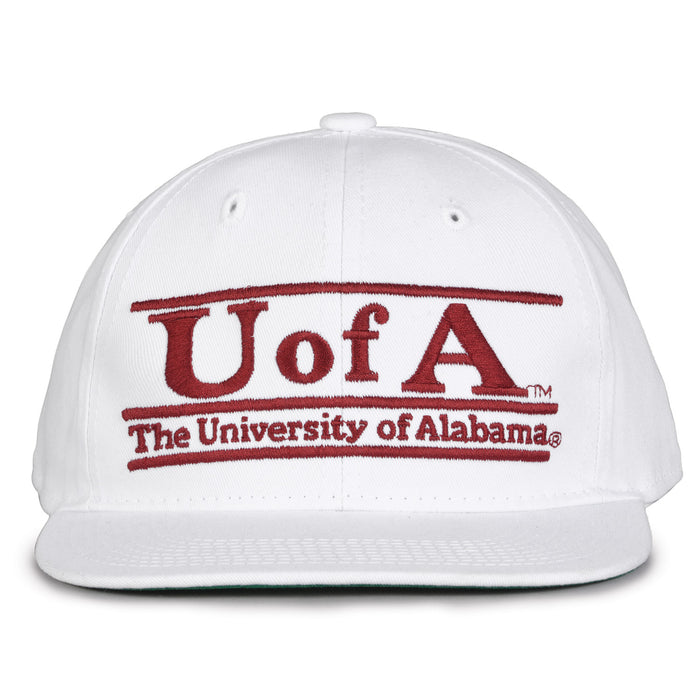 Alabama Crimson Tide Retro Bar Snapback - White, product view