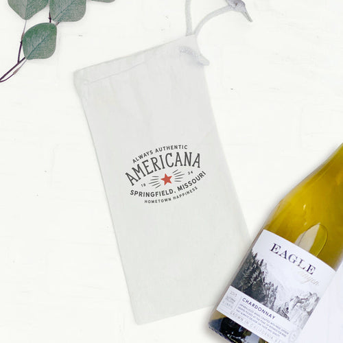 Americanna - Custom Canvas Wine Bag