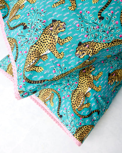 Bagheera - Set of 2 Pillowcase - Turquoise - Printfresh