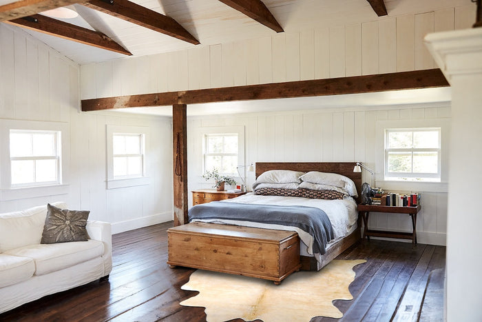 Beige Cowhide Rug #A33903