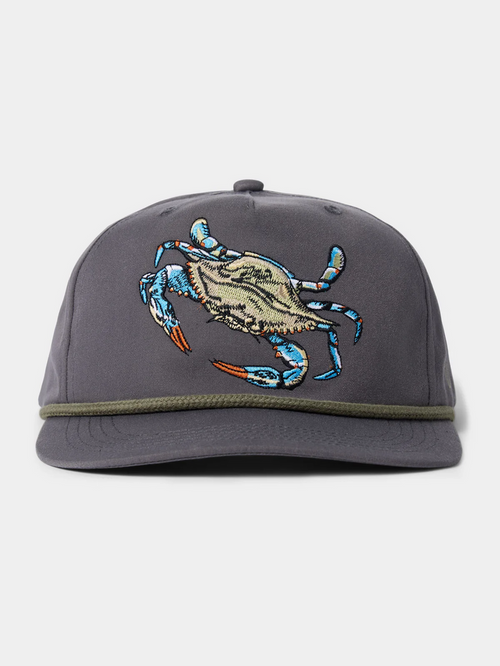 Blue Crab Hat - Charcoal