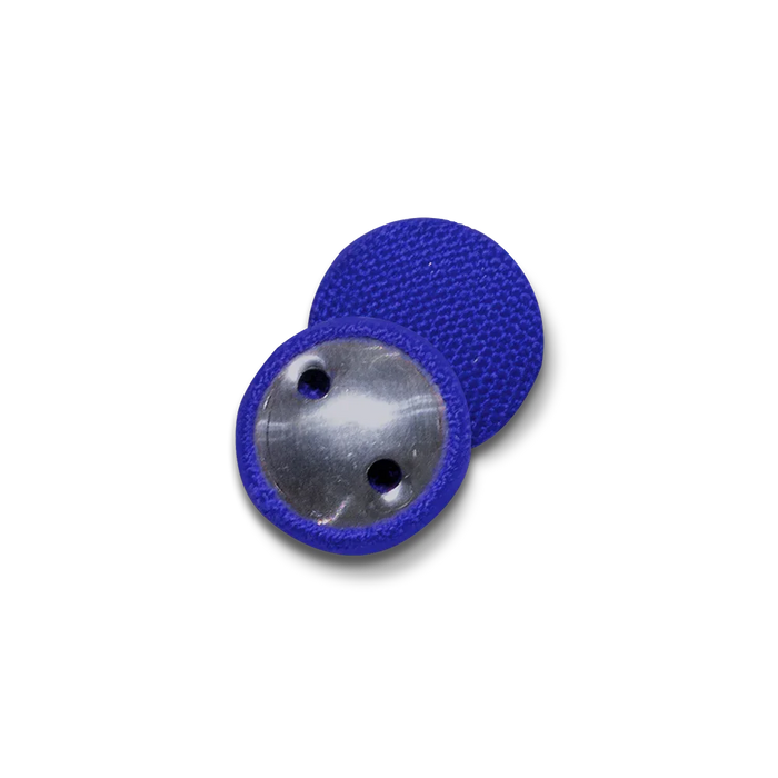 Blue Fabric Covered Button