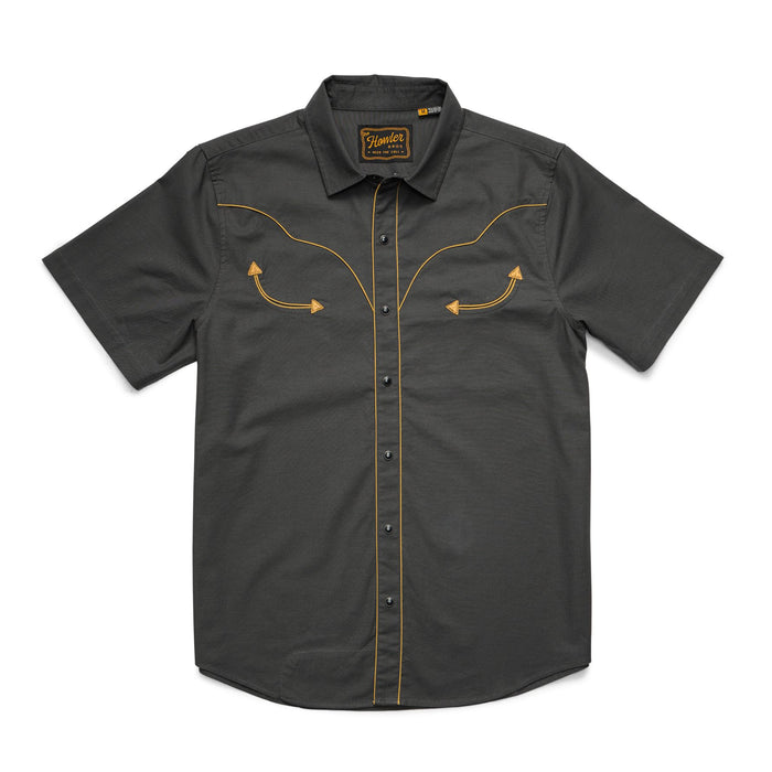 Broncbuster Short Sleeve Snapshirt- Antique Black