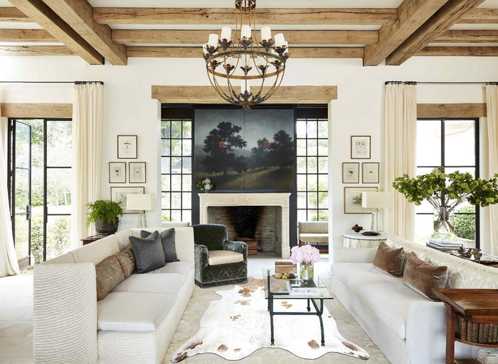 Brown and White Regular Cowhide Rug #B9276
