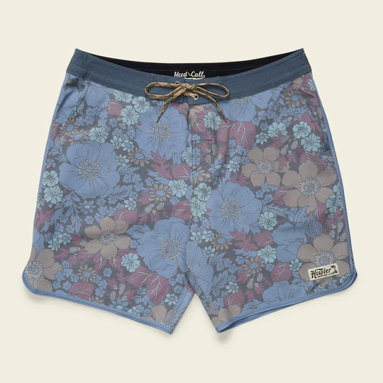 Bruja Boardshorts- Flower Power/ Blues