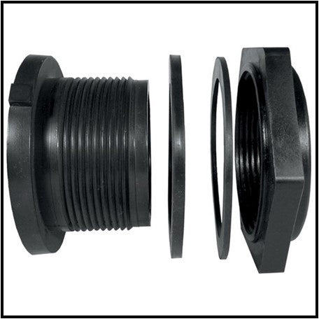 Bulkhead Flange 3/4" NPT Poly Tank Fitting