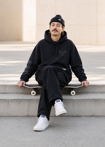 Buzo Familyarg x Brand & Co Black Blossom Negro