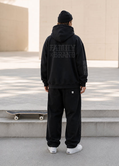 Buzo Familyarg x Brand & Co Black Blossom Negro