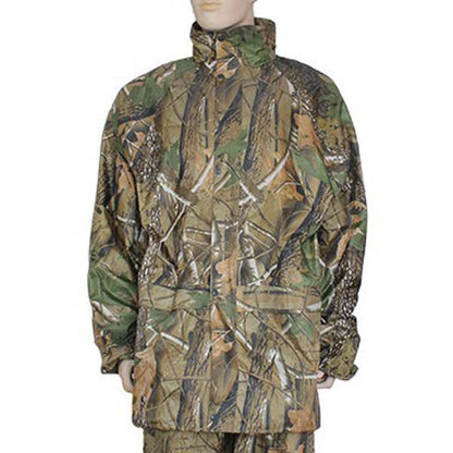 Camo Double-deck Fishing Coat Waterproof Suit Hooded Raincoat - GhillieSuitShop