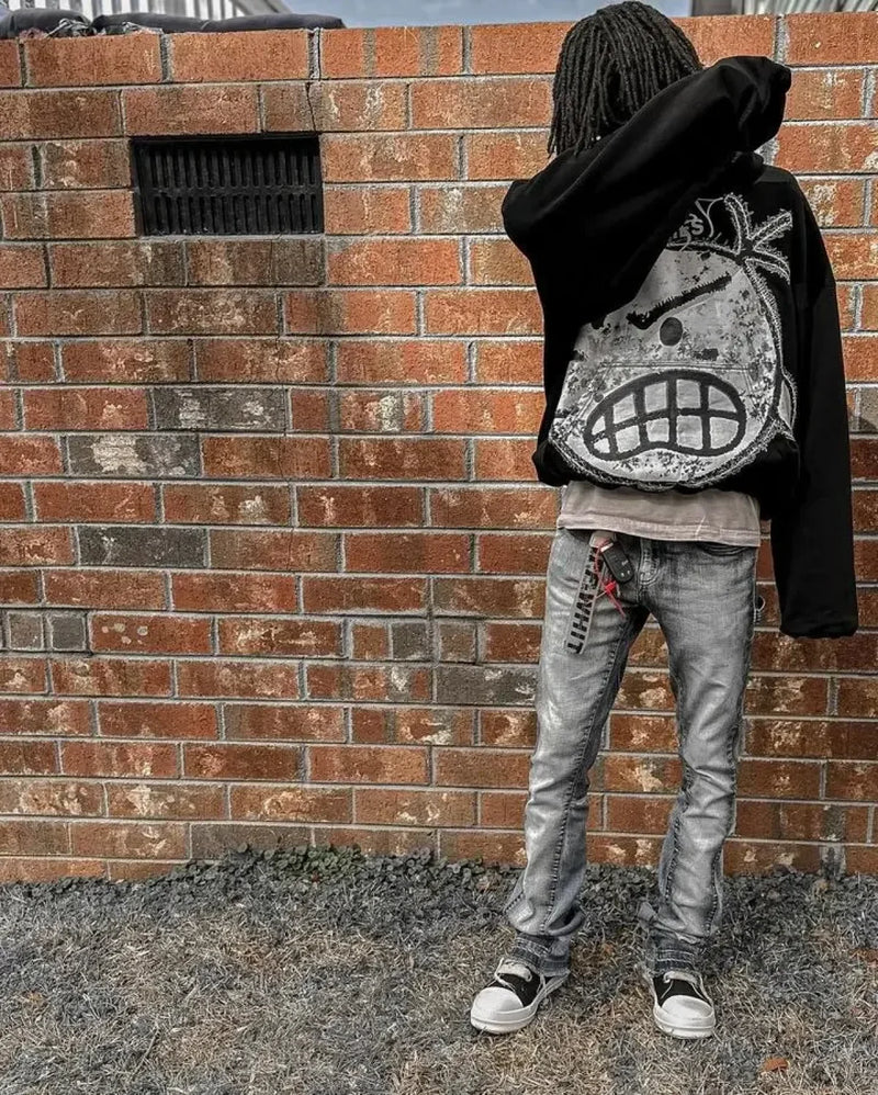 Cartoon Graphic Printed Hoodie