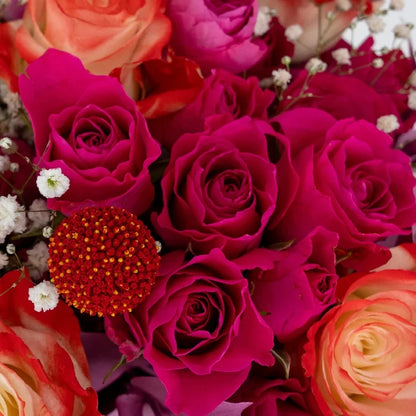 Red, White, Pink V-day Centerpieces Close Up - Image