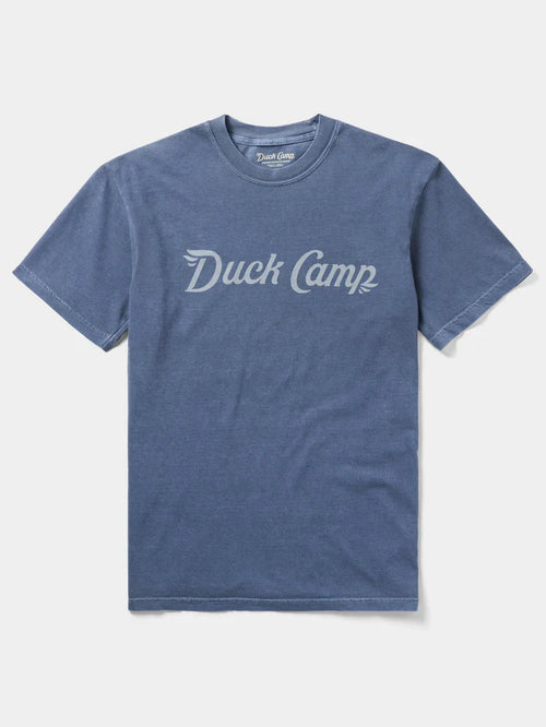 Duck Camp Logo T-Shirt- Dark Denim