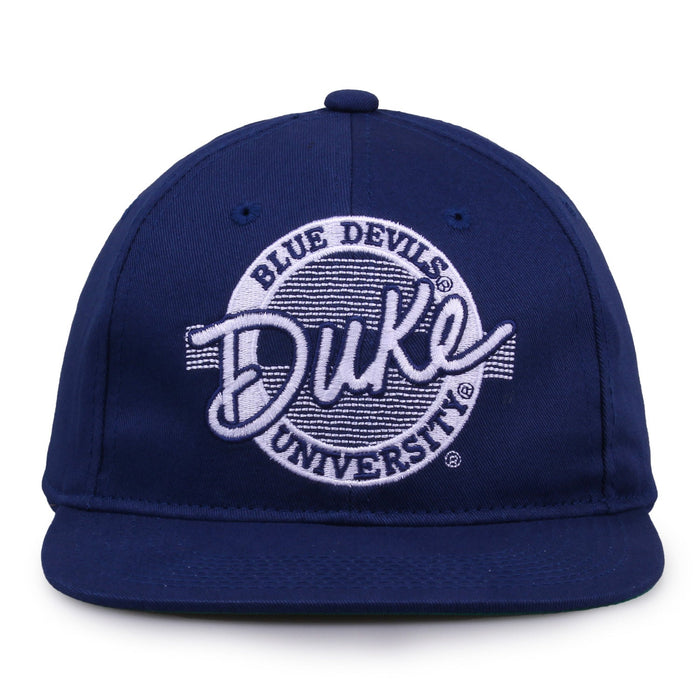 Duke Blue Devils Retro Circle Snapback - Royal, front view