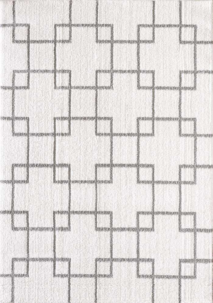 Dynamic Rugs SILKY SHAG 5901-119 Ivory Rug