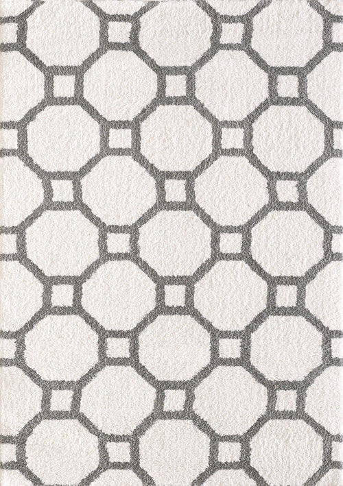 Dynamic Rugs SILKY SHAG 5903-119 White Rug