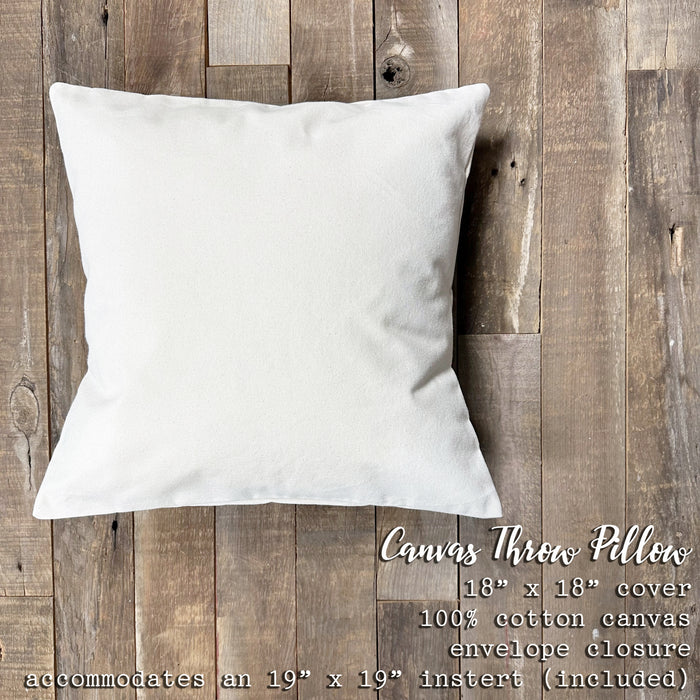 Easter Basket Chick - Easter Square Canvas Pillow