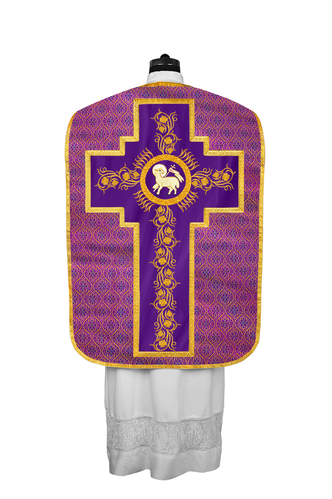 Fiddleback with grapes embroidery