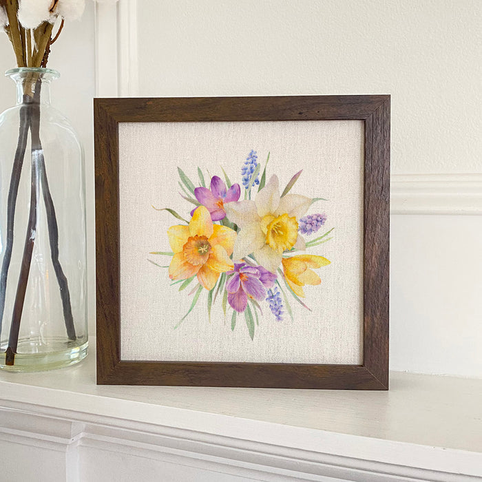 Floral Bunch - Spring Framed Sign