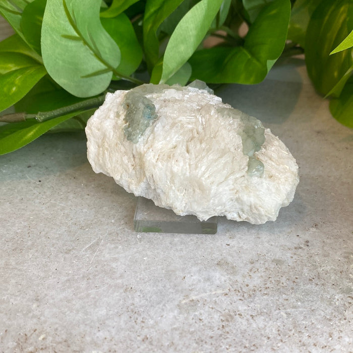 Fluorapatite w/ Albite var Cleavelandite from Brazil