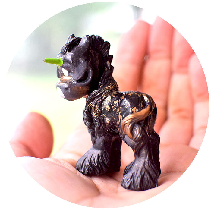 Gold and Black Grumpicorn GumiPoni