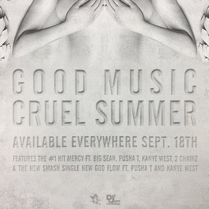 Good Music 2012 Cruel Summer Poster By Virgil Abloh