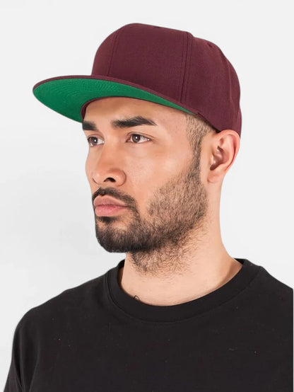 Gorra Flexfit Yupoong Bordo Verde