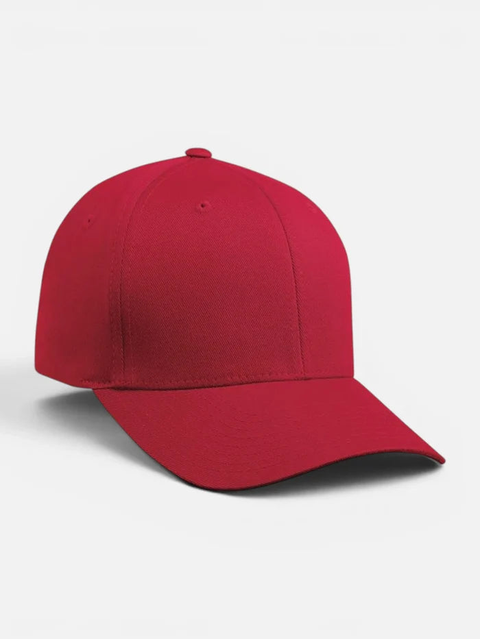 Gorra Flexfit Yupoong Wooly Combed Rojo