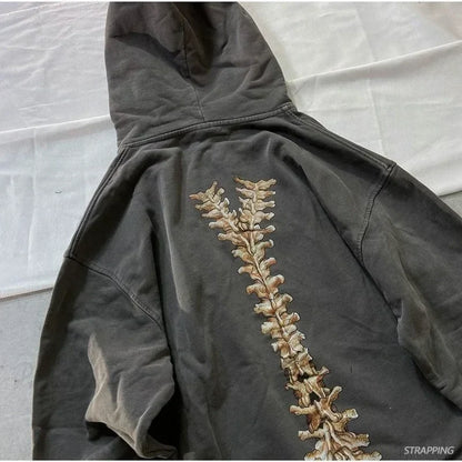 Gothic Long Sleeve Zipper Hoodie
