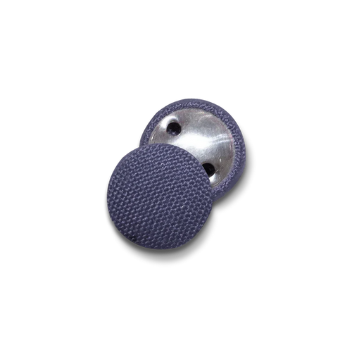 Grey Fabric Covered Button