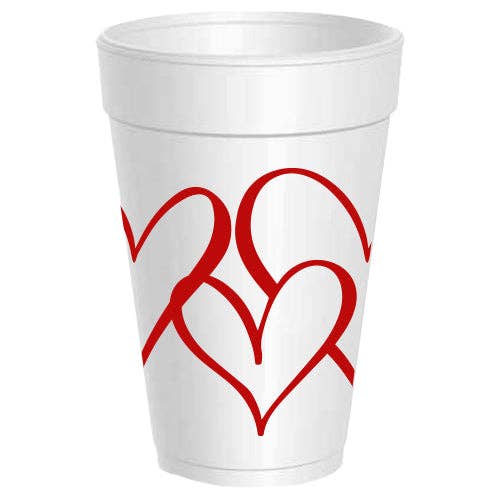 Heart Wrap Foam Cup Sleeve