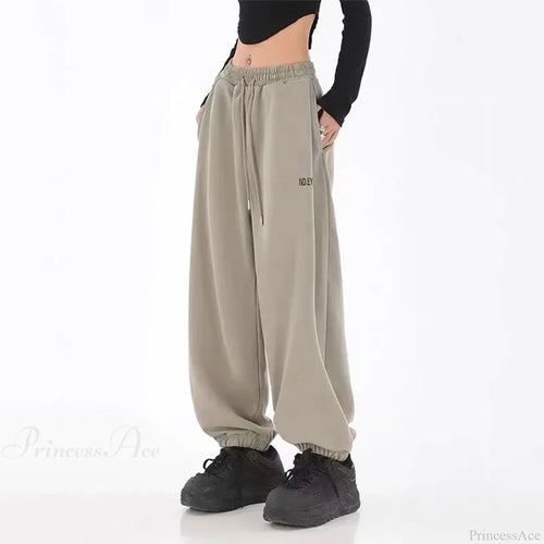Hip Hop Letter Drawstring Jogging Pants