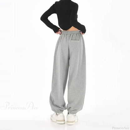 Hip Hop Letter Drawstring Jogging Pants