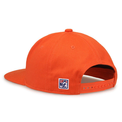Illinois Fighting Illini Retro Circle Snapback - Orange, rear view