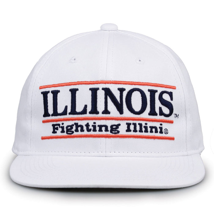 Retro Bar Snapback - White