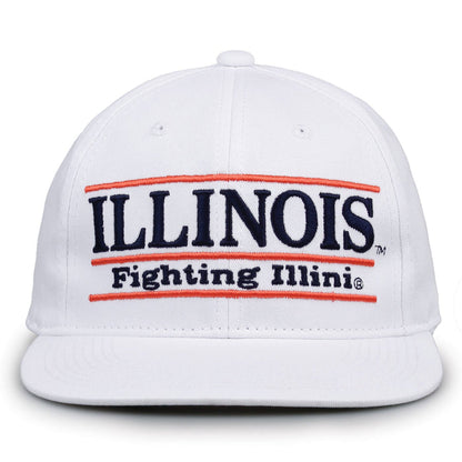 Retro Bar Snapback - White