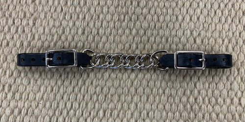 CURB STRAP - CS02 - 1/2" Flat Chain Black